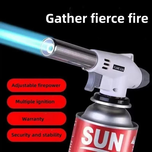 Butane gas torch burner flame - butane,